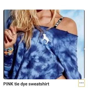PINK blue tie-dye sweatshirt size Small 💙💙💙